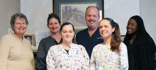 Dr. Falenski and dental team